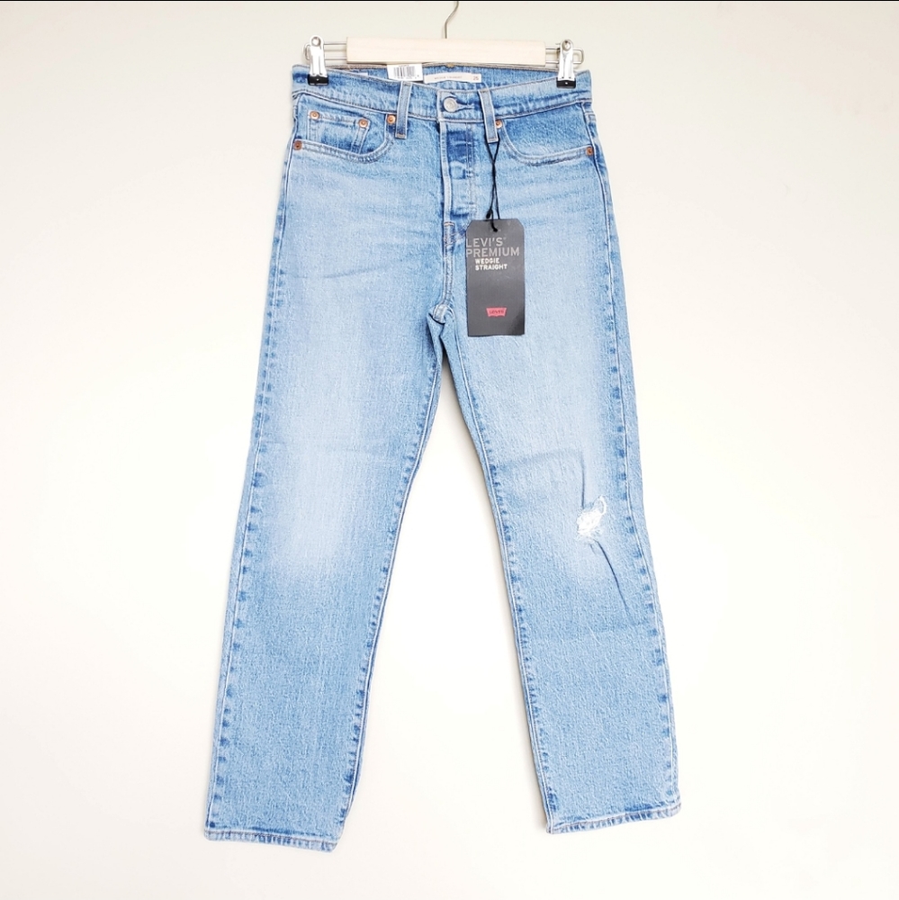 Levi's WEDGIE Premium High Rise Straight Jeans - Picture 5 of 5